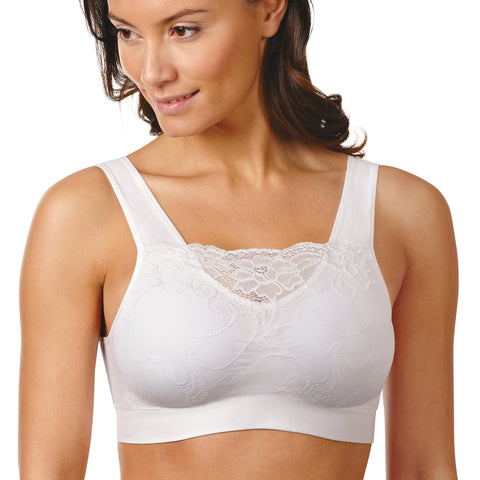 Camilace - Comfort Wireless Front Close Bra, Lace Bras for Women, Cami Lace  Bra with Zipper (Beige,S) at  Women's Clothing store